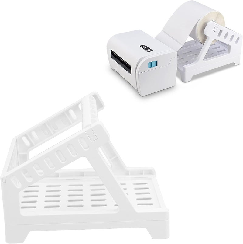 woobles Printer Support Easy to Install Barcode Printer Support Perfect Comfort (White) - Image 2